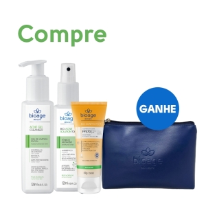 Rotina Antiacne + brindes:  Necessaire Exclusiva